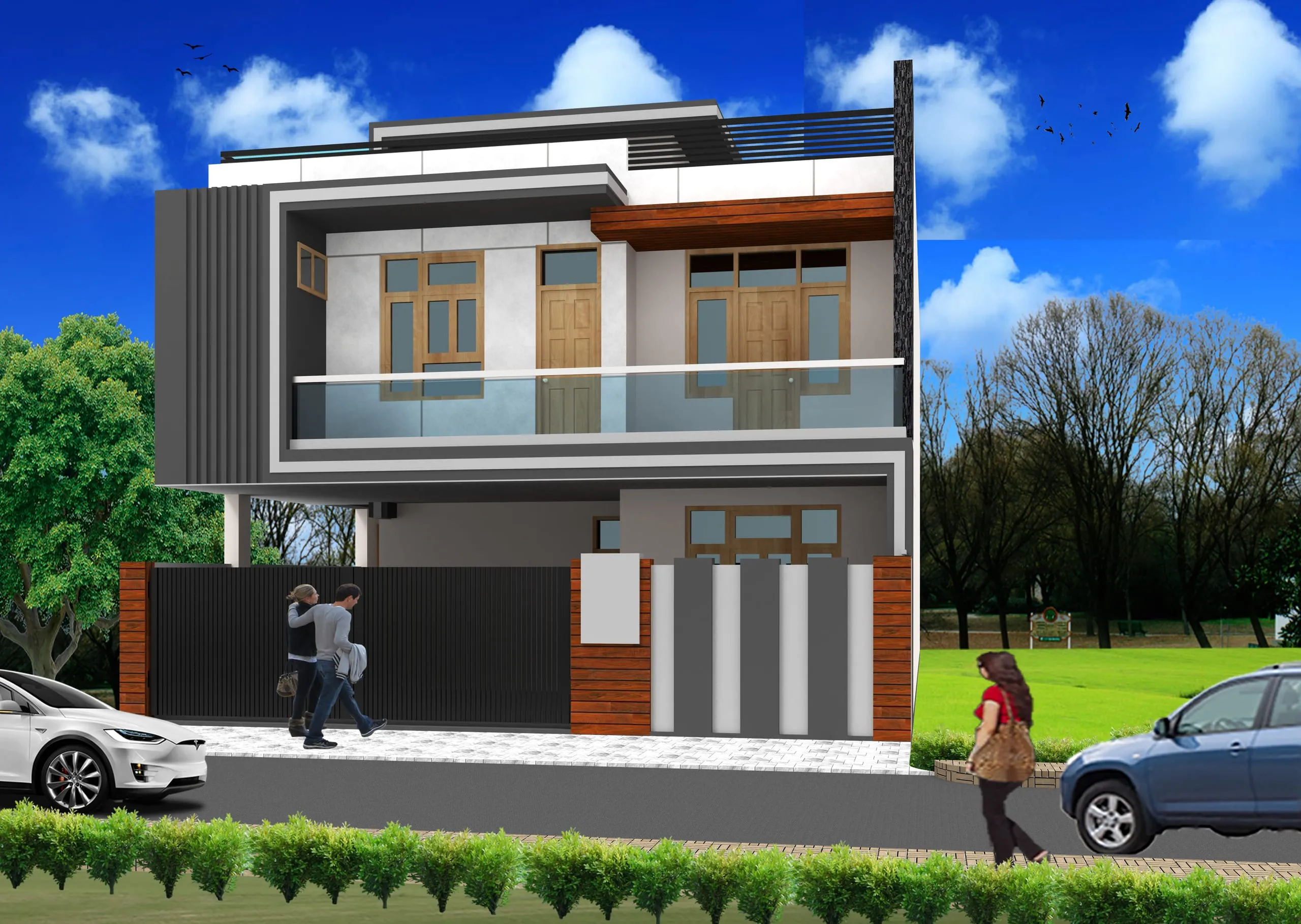 Modern Villa, Ansal — ak mishra 2