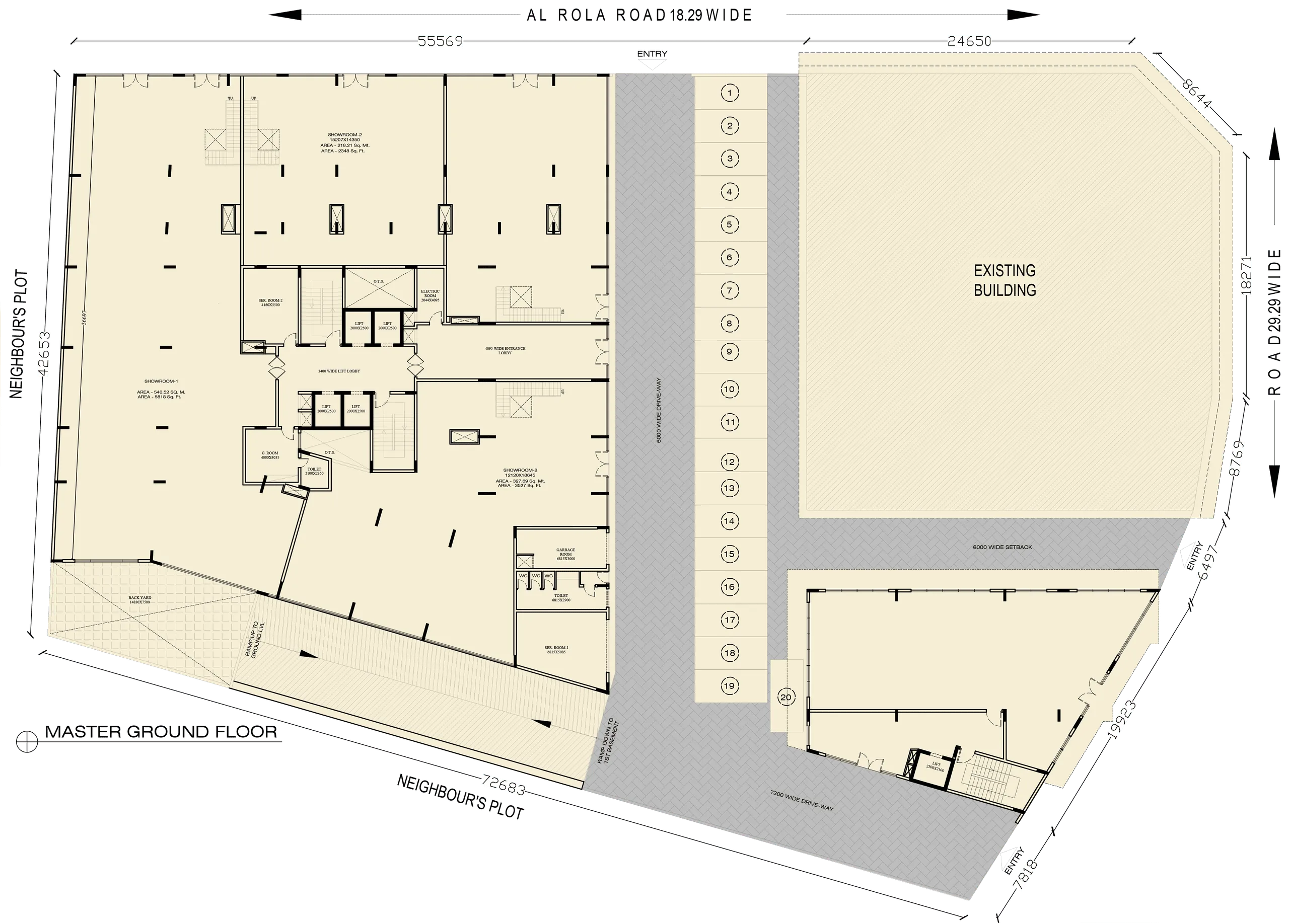 Mixed-Use Tower, Rolla — architecture master site plan