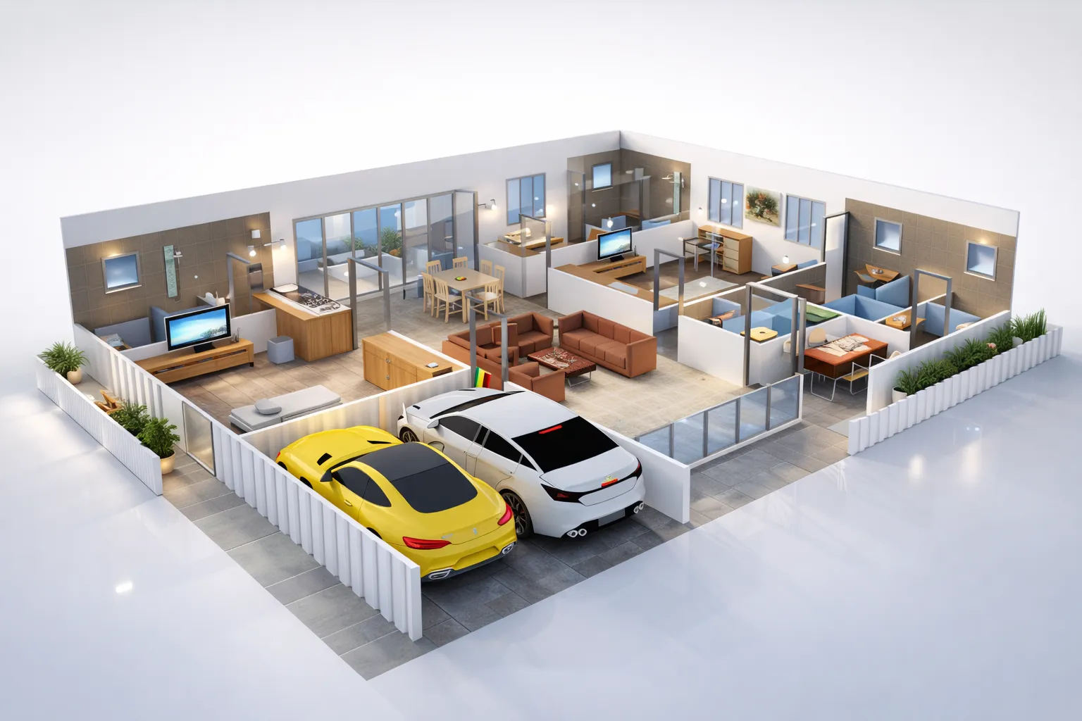 Container Beach House — perspective