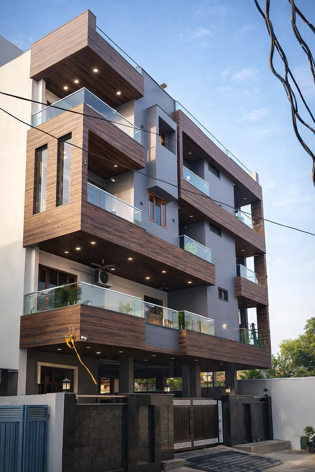Wood-clad Modern Residence — site photograph 1
